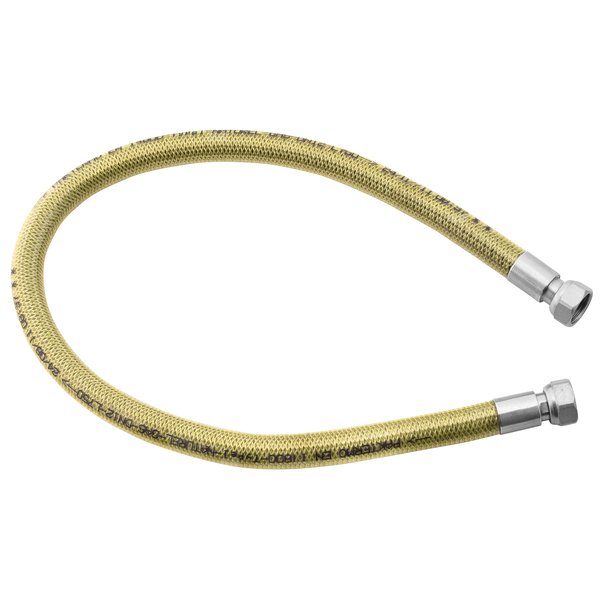 Wąż do gazu FERRO ze złączem gwintowanym 1/2'' Gwint wewnętrzny x Gwint wewnętrzny 1250 mm, oplot: PCV