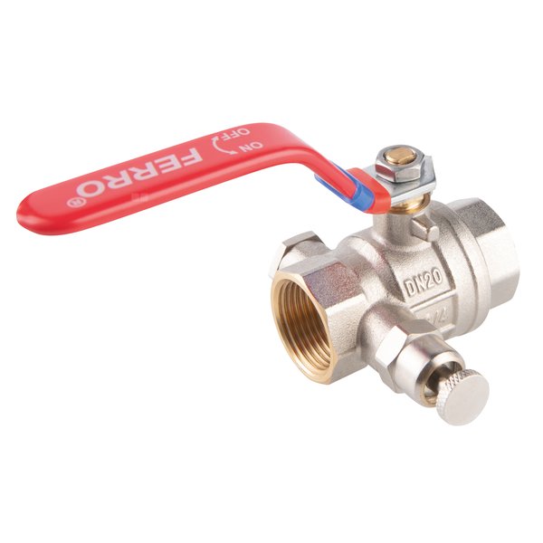Zawór kulowy FERRO F-POWER 1 1/2'' GW, uchwyt: dźwignia