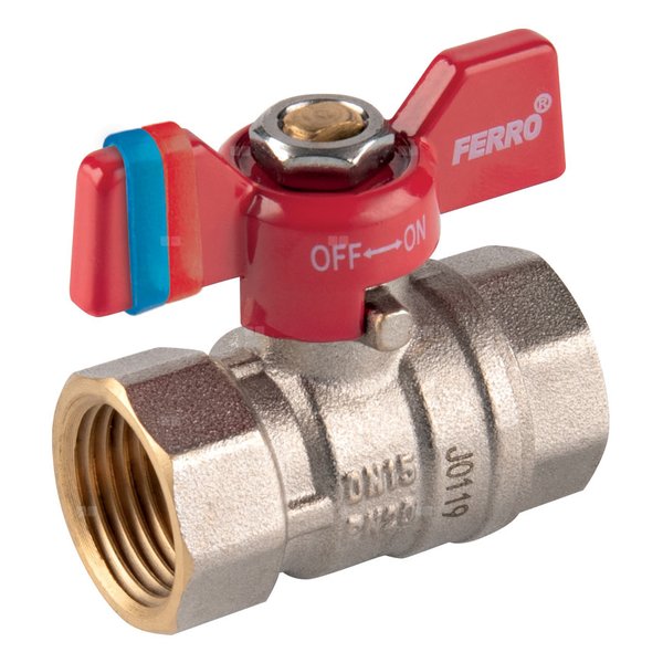 Zawór kulowy FERRO F-COMFORT 1/2'' GW, uchwyt: motylek