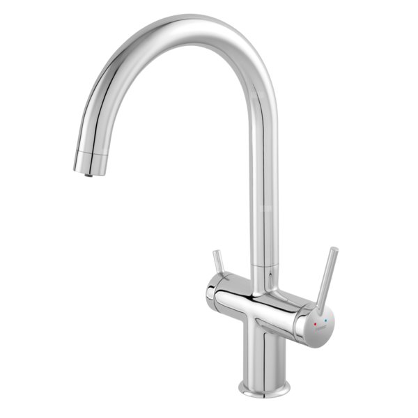 Bateria zlewozmywakowa FERRO FILTRATA, kolor chrom z elastyczną wylewką