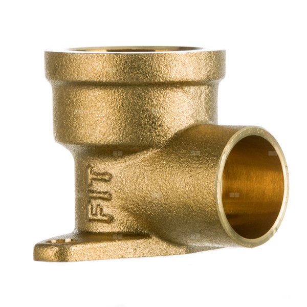 Kolano przejściowe z łapami FITTING STANDARD mosiądz 15 x 1/2'' (GW)