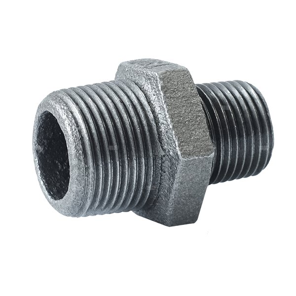 Nypel redukcyjny czarny FITTING N8 STRONG żeliwo 1'' x 1/2'' (GZ)