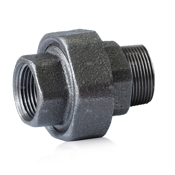 Dwuzłączka płaska czarna FITTING U2 STRONG żeliwo 1'' x 1'' (GW x GZ)
