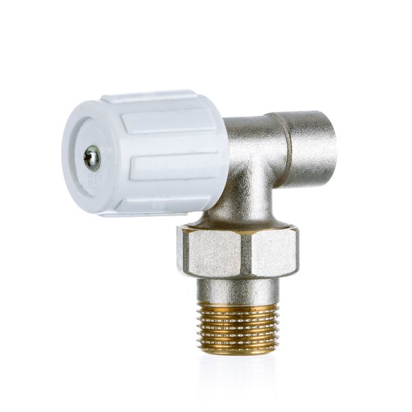 Zawór grzejnikowy FITTING STANDARD (kątowy na wlut), połączenie 1/2