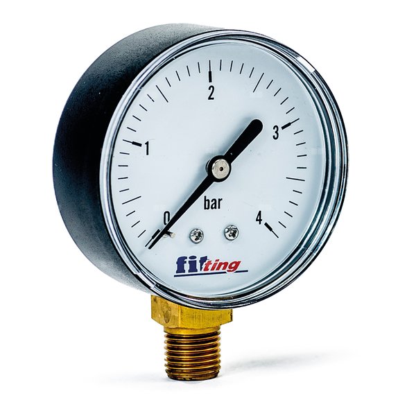 Manometr z rurką Bourdona FITTING STANDARD 0-4 bar 1/4 fi 63 mm