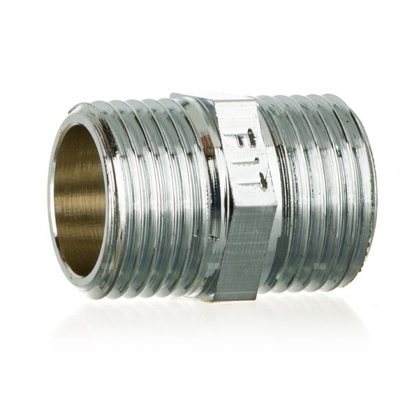 Nypel chromowany FITTING STANDARD mosiądz 1/2'' x 1/2'' (GZ)