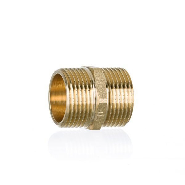 Nypel FITTING STANDARD mosiądz 3/8'' x 3/8'' (GZ)