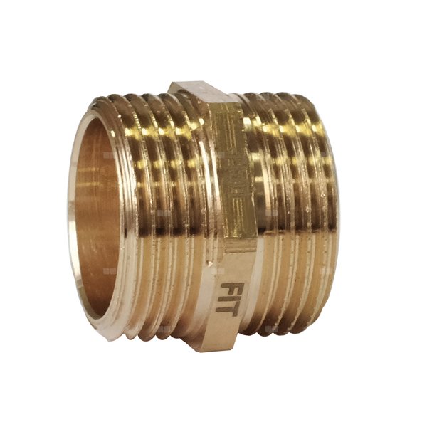 Nypel FITTING NORMAL mosiądz 1'' x 1'' (GZ)