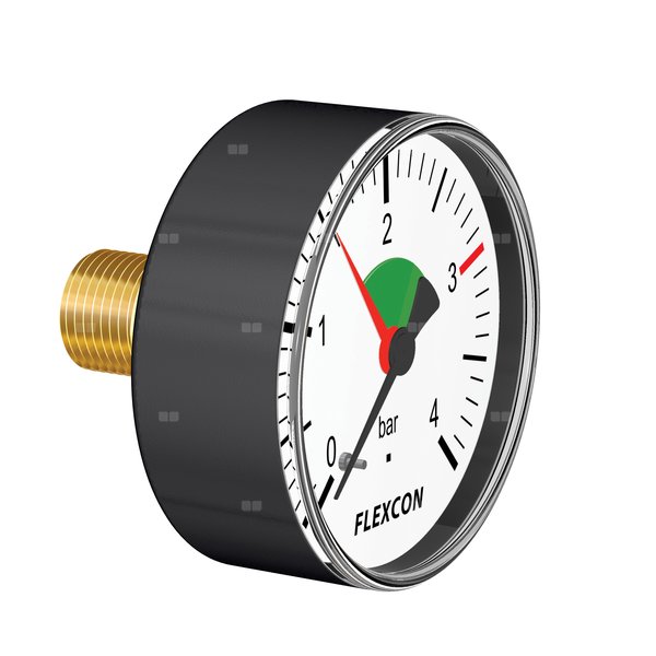Manometr osiowy 80 mm, 1/4" ax