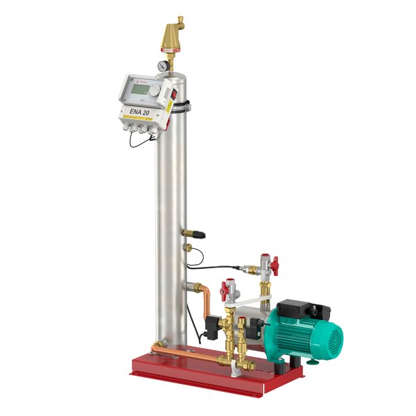 Separator powietrza FLAMCO ENA, do C.O., do klimatyzacji, 8 bar / 120'C, 1'' (GW cylindryczny)