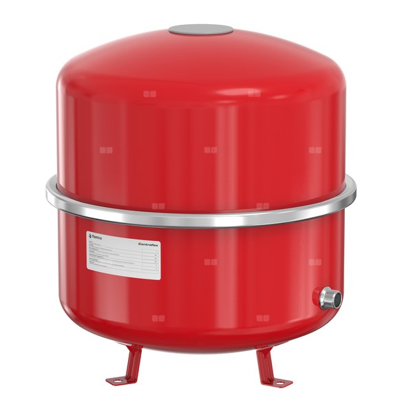Naczynie wzbiorcze stojące FLAMCO Contraflex, pojemność 50 l 1.5-, 6 bar / 120'C fi3/4'', kolor czerwony, do instalacji chłodn.C.O.
