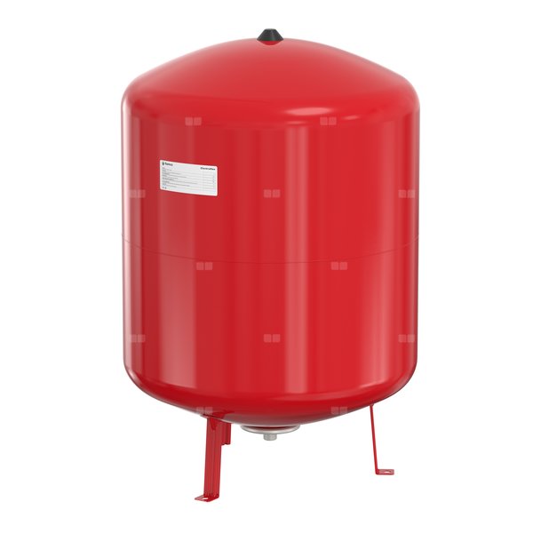Naczynie wzbiorcze stojące FLAMCO Contraflex, pojemność 100 l 1.5-, 6 bar / 120'C fi1'', kolor czerwony, do instalacji chłodn.C.O.