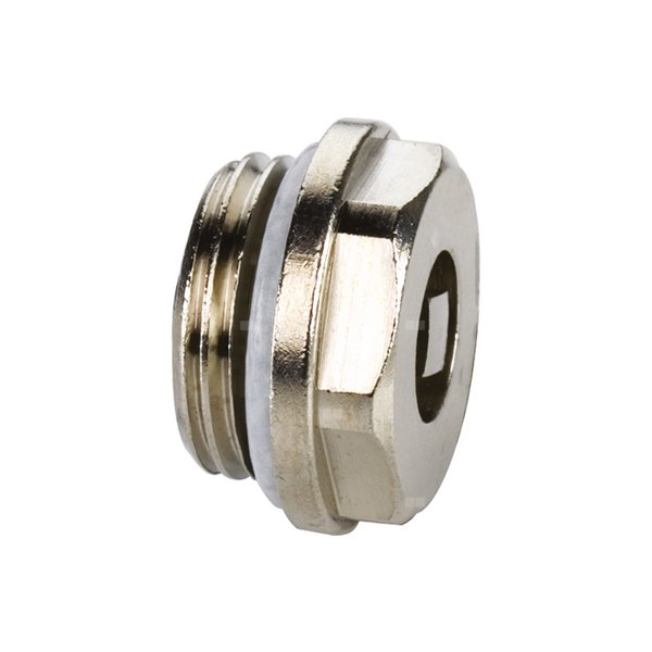Korek FLAMCO mosiądz (niklowanie) GZ gazowy walcowy 3/8''