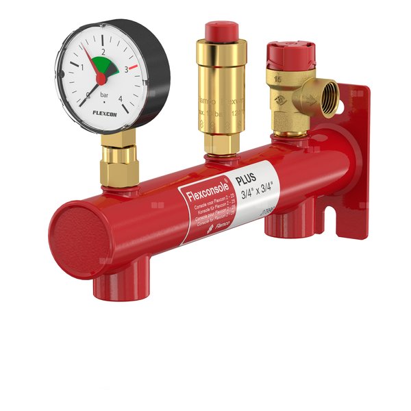 Konsola do naczynia wzbiorczego FLAMCO Flexconsole Plus, bez szybkozłączki 3 bar 2-25l GWGW 3/4''