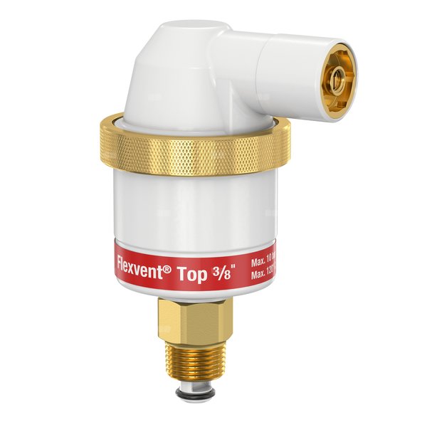 Odpowietrznik automatyczny FLAMCO Flexvent Top, biały GZ mosiądz fi 3/8''