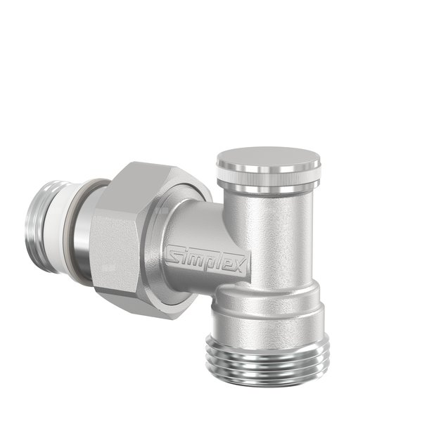 ZAWOR POWROTNY GWINT.AG/N KATOWY 1/2"x3/4" - niklowany
