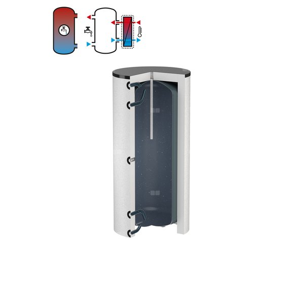 Zasobnik c.w.u. FLAMCO pojemność 1000 l, stal (emaliowany)
