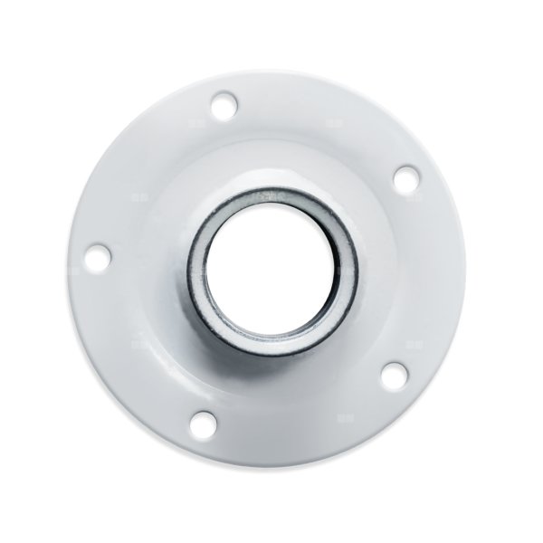 Pokrywa flanszy metalowa 125 mm z mufą 5/4" - 5 otworów