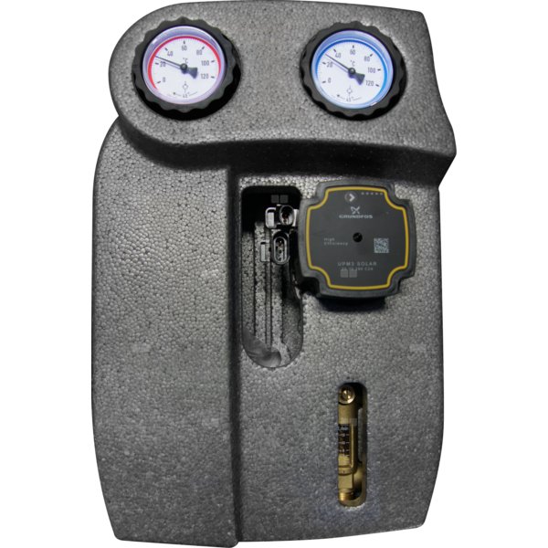 Dwudrogowa grupa solarna Gt - pompa elektroniczna UPM3 25-75, 2-12 l/min