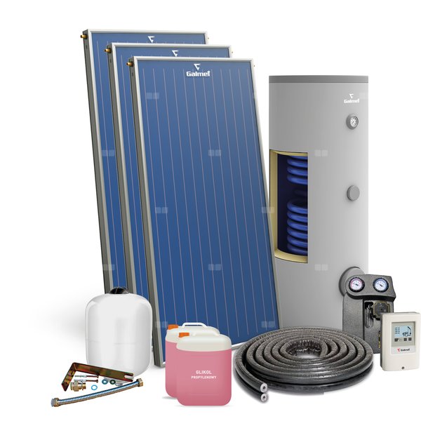 Zestaw solarny Prime (3x KSG 21 Premium GT, wym. 300 l. folia PVC - A klasa )