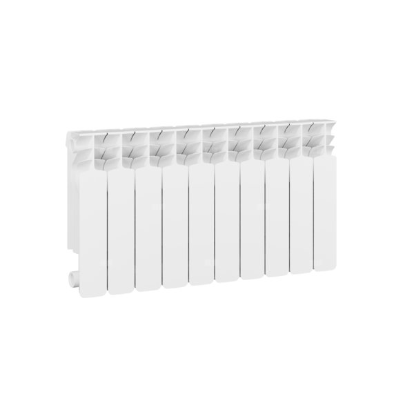 Grzejnik żeberkowy GAVIA 35/10 aluminium, podłączenie boczne 427 x 805 mm, kolor biały, moc 866.7 W