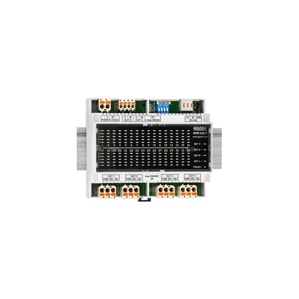 Cyfrowy System Detekcji Gazów MDD-L32/T wizualizacja 5 x LED x 32 detektory, 1 port RS485