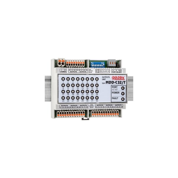 Cyfrowy System Detekcji Gazów MDD-C32/T 32 wyj.typu OC (do przekaźników RM), 1 port RS485