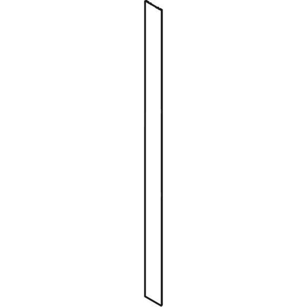 Okładzina boczna do modułu sanitarnego Geberit Monolith do umywalki: Aluminium szczotkowane