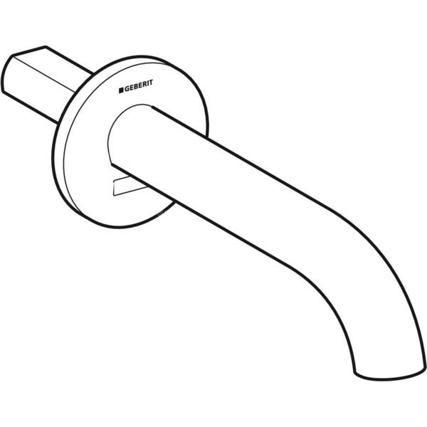 Bateria umywalkowa Geberit Piave, ścienna: Chrom błyszczący, L=17cm