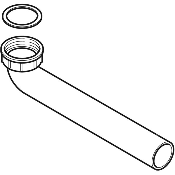 Kolano przyłączeniowe Geberit: d=50mm, G=2'', Biały-alpin