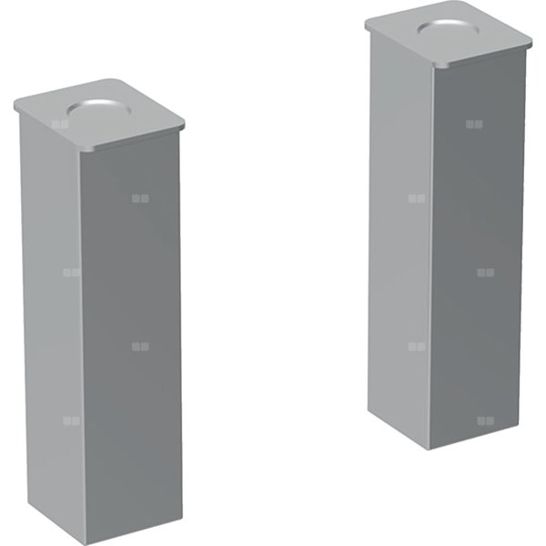 Geberit Zestaw nóg, H23-24.5cm, 2 sztuki, chromowane