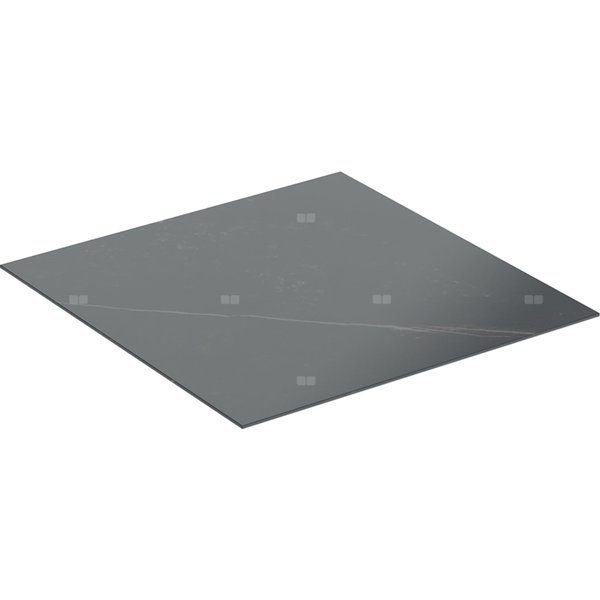 Blat Geberit ONE do szafki bocznej i elementu bocznego, gres szkliwiony: 45x0.4x46.5cm, Czarny, imitacja marmuru / Matowy