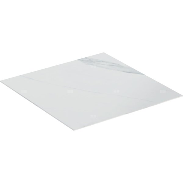 Blat Geberit ONE do szafki bocznej i elementu bocznego, gres szkliwiony: 45x0.4x46.5cm, Biały, imitacja marmuru / Matowy