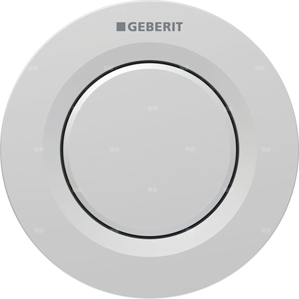 Pneumatyczny przycisk uruchamiający WC Geberit Typ 01, ręczny, podtynkowy, pojedynczy, chrom-mat, easy-to-clean
