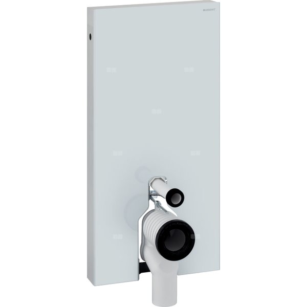 Moduł sanitarny do WC stojącego GEBERIT Monolith, 1010 mm x 480 mm x 106 mm, front: biały, bok: aluminium