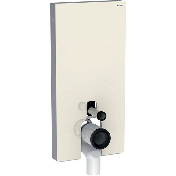 Moduł sanitarny do WC stojącego GEBERIT Monolith, 1010 mm x 480 mm x 106 mm, front: sand, bok: aluminium