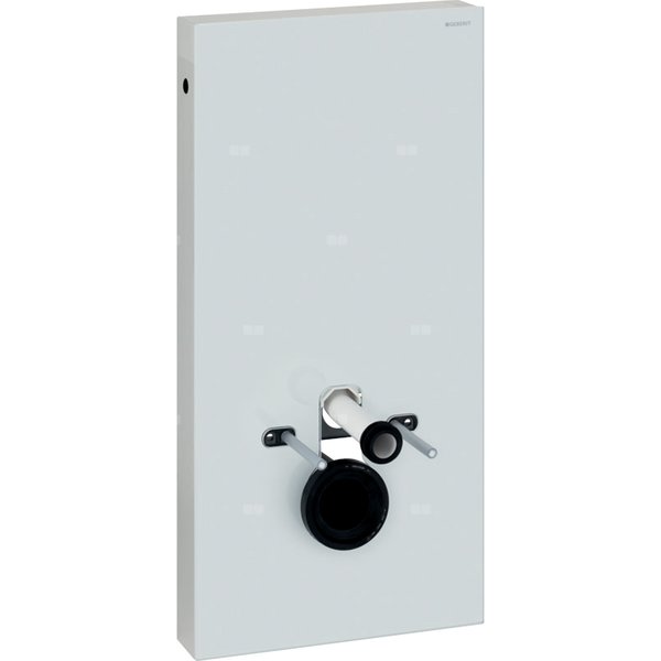 Moduł sanitarny do WC wiszącego GEBERIT Monolith, 1010 mm x 480 mm x 106 mm, regulacja wysokości, front: imitacja betonu, bok: czarny
