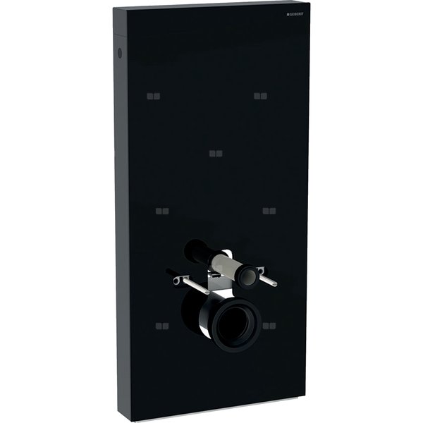 Moduł sanitarny do WC wiszącego GEBERIT Monolith, 1010 mm x 480 mm x 106 mm, regulacja wysokości, front: czarny, bok: czarny