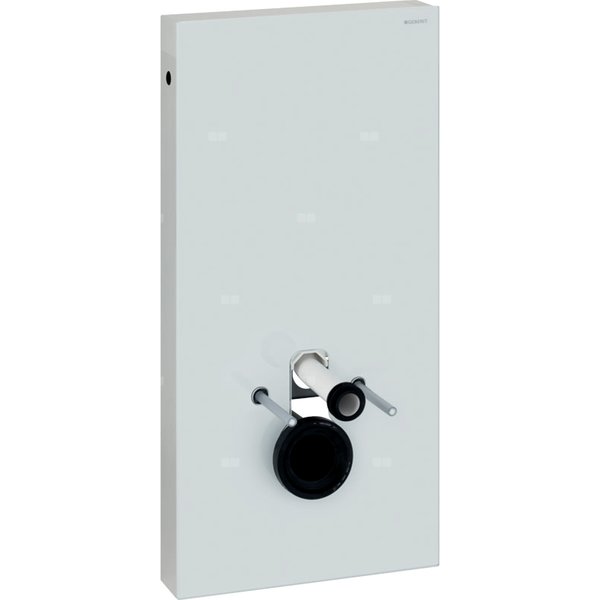 Moduł sanitarny do WC wiszącego GEBERIT Monolith, 1010 mm x 480 mm x 106 mm, regulacja wysokości, front: imitacja betonu, bok: czarny