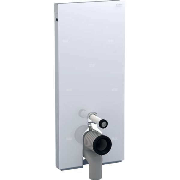 Moduł sanitarny do WC stojącego GEBERIT Monolith, 1140 mm x 505 mm x 106 mm, front: imitacja betonu, bok: czarny