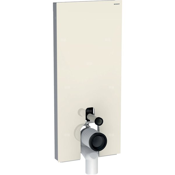 Moduł sanitarny do WC stojącego GEBERIT Monolith, 1140 mm x 505 mm x 106 mm, front: sand, bok: aluminium