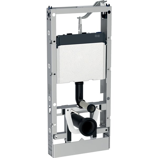 Moduł sanitarny do WC wiszącego GEBERIT Monolith, 1140 mm x 505 mm x 106 mm, regulacja wysokości, front: indywidualizowany, bok: indywidualizowany