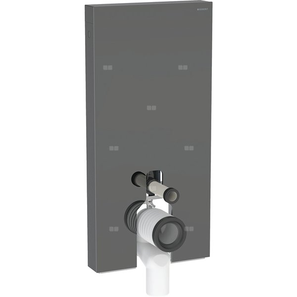 Moduł sanitarny do WC stojącego GEBERIT Monolith, 1010 mm x 480 mm x 106 mm, front: lava, bok: czarny