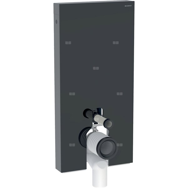 Moduł sanitarny do WC stojącego GEBERIT Monolith, 1010 mm x 480 mm x 106 mm, front: czarny, bok: czarny
