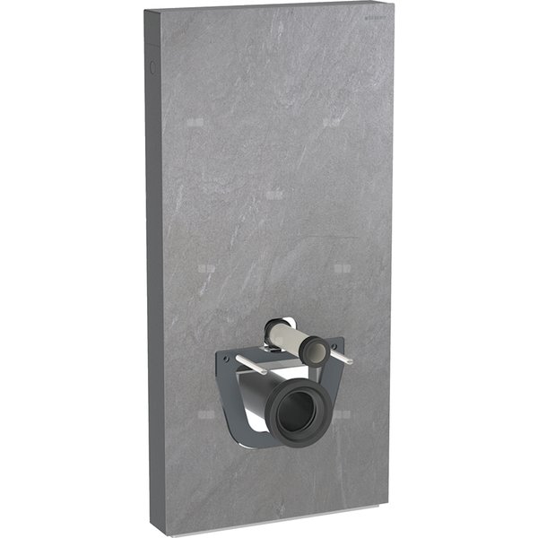 Moduł sanitarny do WC wiszącego GEBERIT Monolith, 1010 mm x 480 mm x 106 mm, front: imitacja betonu, bok: czarny