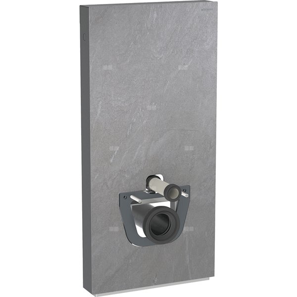 Moduł sanitarny do WC wiszącego GEBERIT Monolith, 1010 mm x 480 mm x 106 mm, front: imitacja betonu, bok: czarny