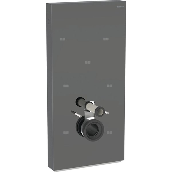 Moduł sanitarny do WC wiszącego GEBERIT Monolith, 1010 mm x 480 mm x 106 mm, front: lava, bok: czarny