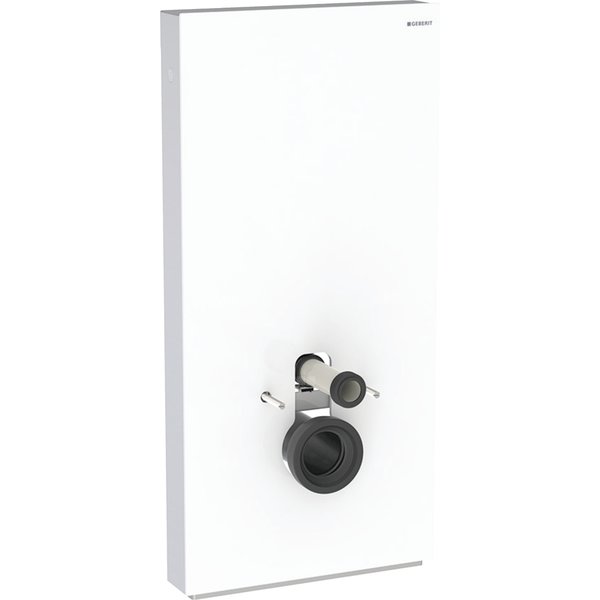 Moduł sanitarny do WC wiszącego GEBERIT Monolith, 1010 mm x 480 mm x 106 mm, front: biały, bok: aluminium