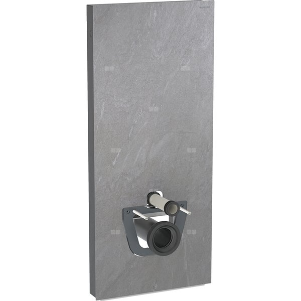 Moduł sanitarny do WC wiszącego GEBERIT Monolith, 1140 mm x 505 mm x 106 mm, front: imitacja betonu, bok: czarny