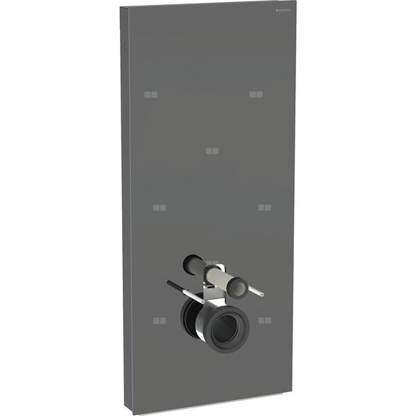 Moduł sanitarny do WC wiszącego GEBERIT Monolith, 1140 mm x 505 mm x 106 mm, front: lava, bok: czarny
